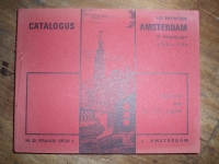Catalogus met 115 prenten van Amsterdam jaren 1760-1783
